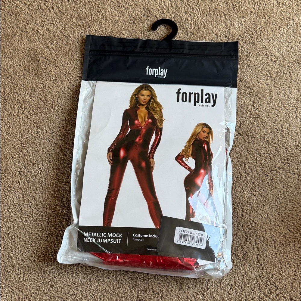 Forplay Shimmering Red Costume Jumpsuit